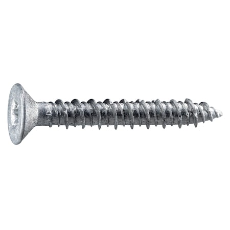 Torquemaster Masonry Screw, 1/4" Dia., Flat, 1 3/4 in L, Stainless Steel 50 PK 54550